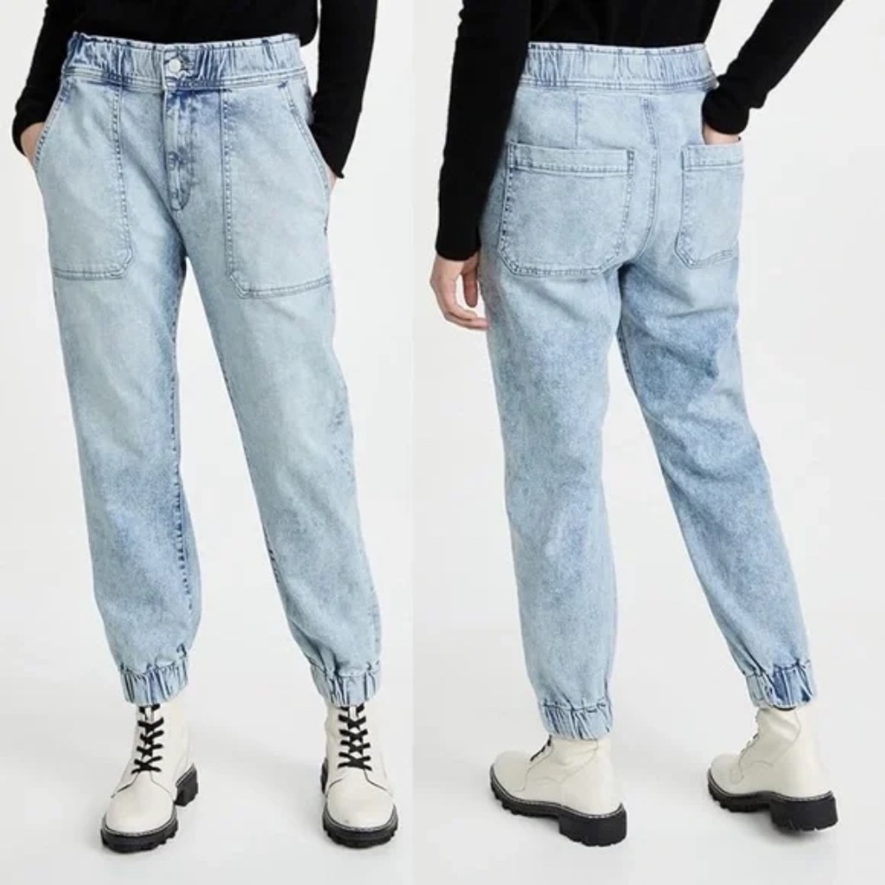 DL1961 Laura High Rise Jogger Jeans in Super Light size 26 NWOT